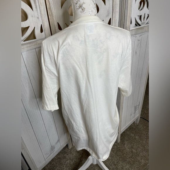 VINTAGE Cabo San Lucas Shirt Medium 90s Cotton Graphic Logo Fish Glitter - Picture 5 of 7